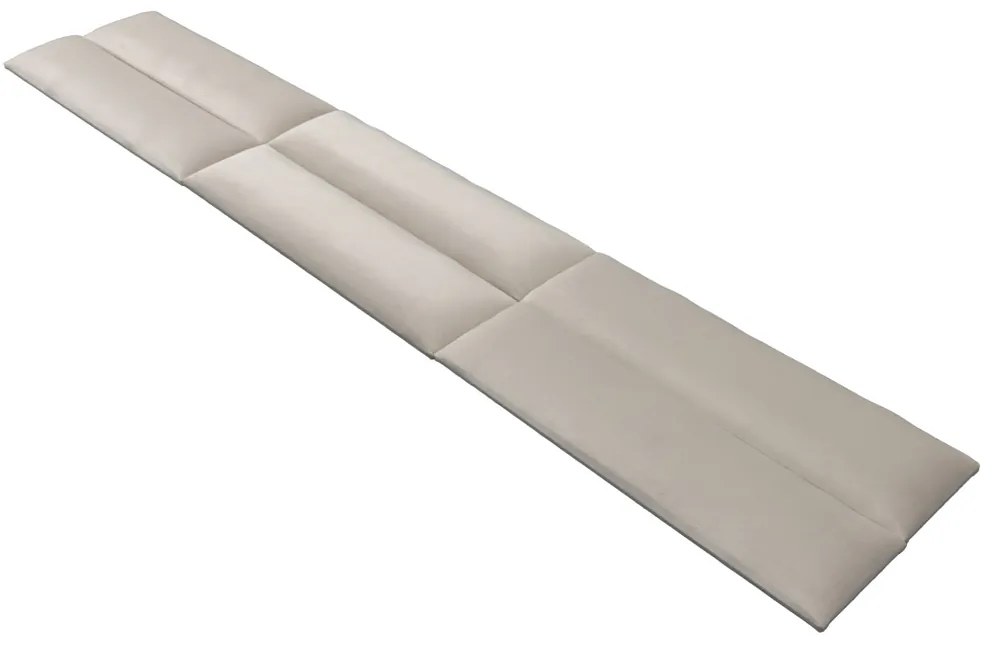 Čalúnený nástenný panel FRAME PAROS 15x60 cm Farba: Krémová
