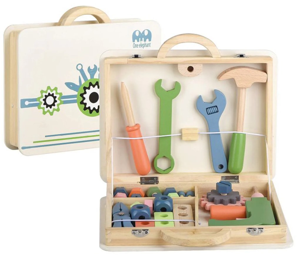 Aga4Kids Drevený kufrík s náradím