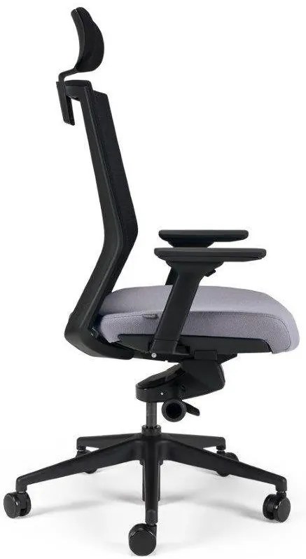 bestuhl -  BESTUHL Kancelárska stolička S27 BLACK šedá