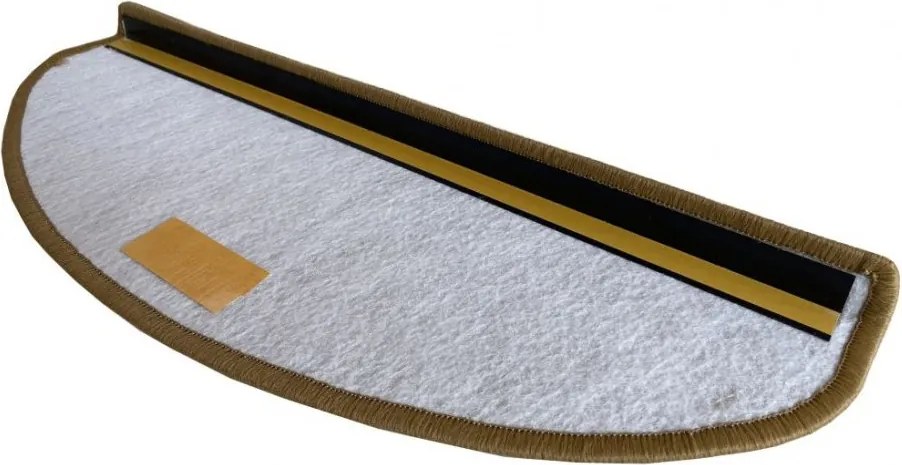 Vopi Nášľapy na schody Alassio zlatohnedé polkruh, samolepiaci - 24x65 polkruh (rozmer vrátane ohybu)
