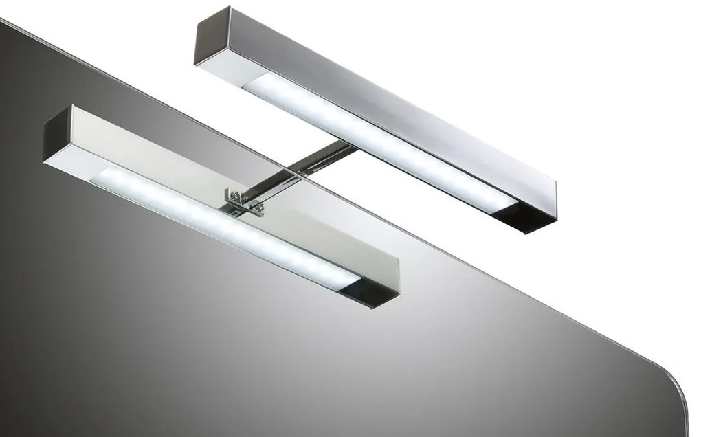 Aqualine Aqualine, VERONICA LED nástenné svietidlo, 6 W, 300x30x115 mm, chróm, E26891CI