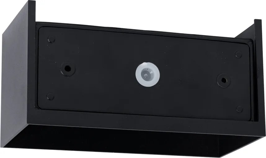 Vonkajšie nástenné svietidlo čierne vrátane LED 4-svetlá IP54 - Edwin