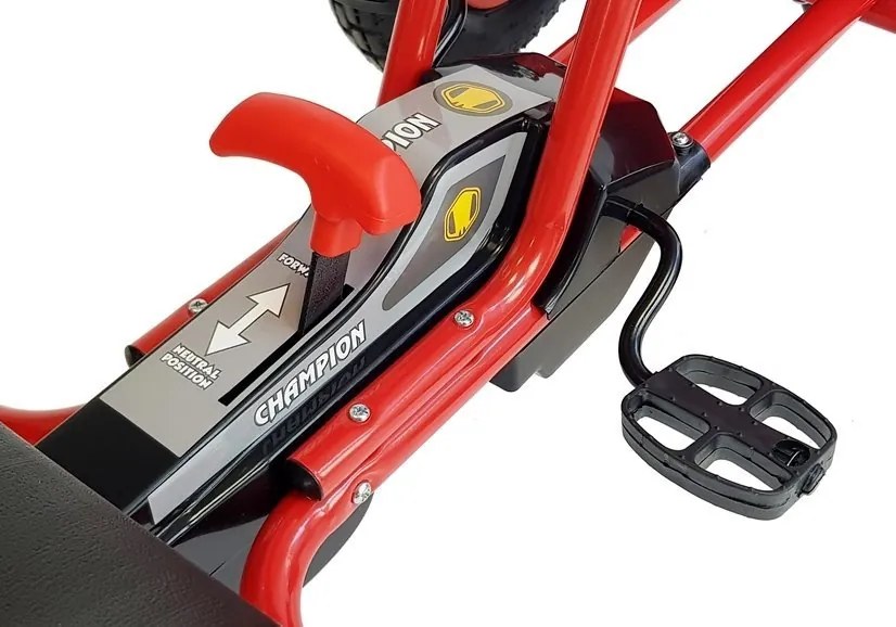 LEAN CARS Pedálová motokára A-18 červená