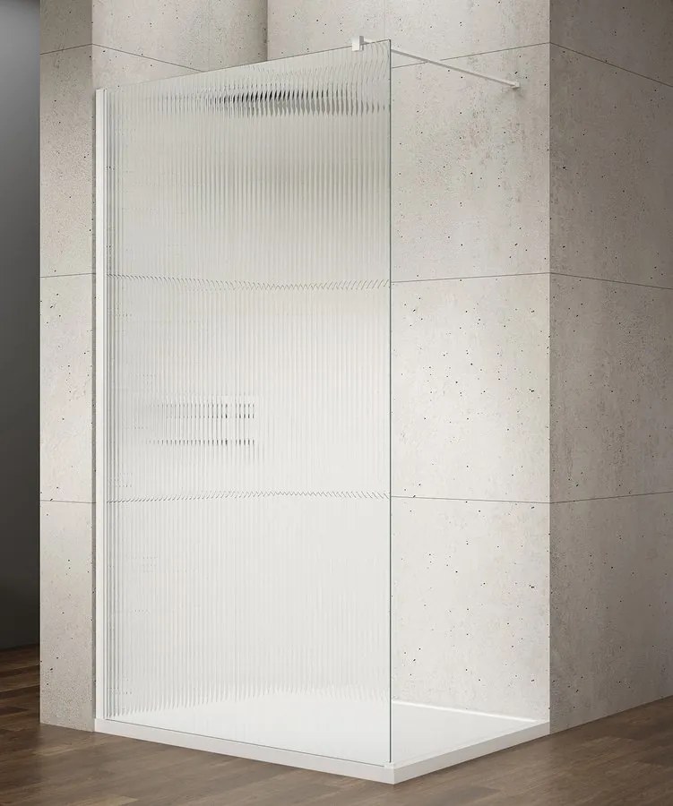 Gelco Gelco, VARIO WHITE jednodielna sprchová zástena na inštaláciu k stene, sklo nordic, 700 mm, GX1570-07