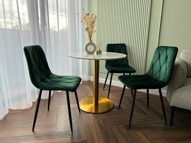 Jedálenská stolička MADISON zamatová, tmavozelená