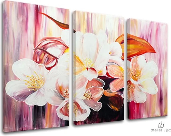 Autorská reprodukcia na plátne KVETY XOBDO113D3