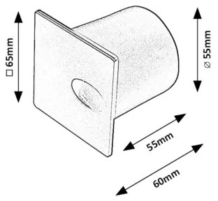 Rabalux 71170 - Vonkajšie schodiskové svietidlo BOVEN LED/3W/230V IP54 biela