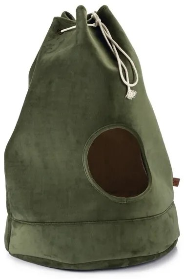 Mačacia kukaňa Bowie zelená zamat