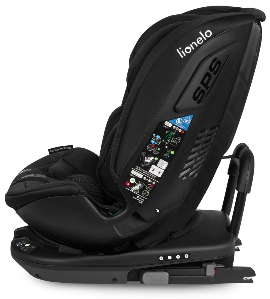 Autosedačka Lionelo Bastiaan RWF i-size 40-150 cm 0-36 KG Farba: Black Carbon