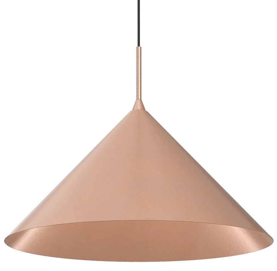 Závesné svietidlo Capital, 1x medené kovové tienidlo, (fi 46cm), b