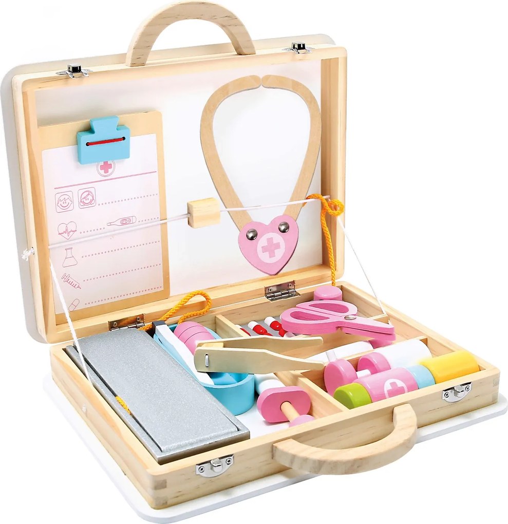 Bino Lekársky set v drevenom kufríku