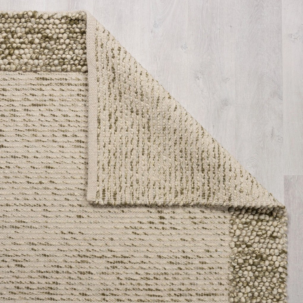 Flair Rugs, Kusový koberec Bobble Wool Green, 120x170, zelená, obývacia izba