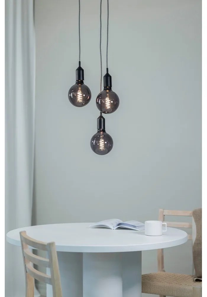 Čierne závesné svietidlo 25x25 cm Bronx - Markslöjd