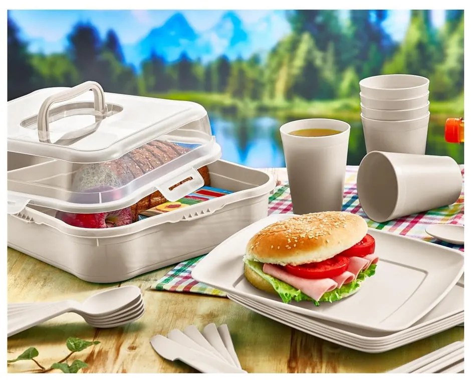 Súprava 13 ks kempovacieho riadu Orion Plastic