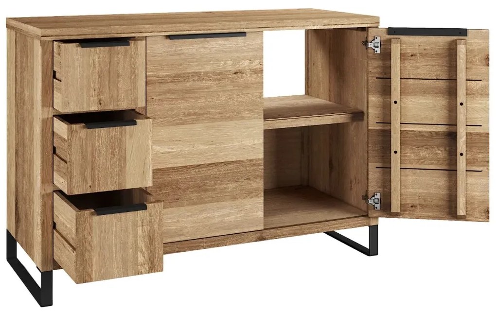 furniture-nabytek.cz - Masivní podstavec pod umyvadlo Sydney z divokého dubu, olejovaný, hnědý – 105×45×74 cm
