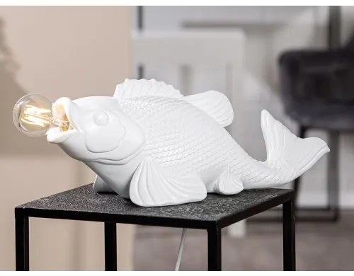 Dekor biela stolná lampa KAPOR KOI
