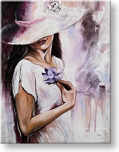 Maľovaný obraz na stenu ŽENA 1 dielny YOBFB571E1