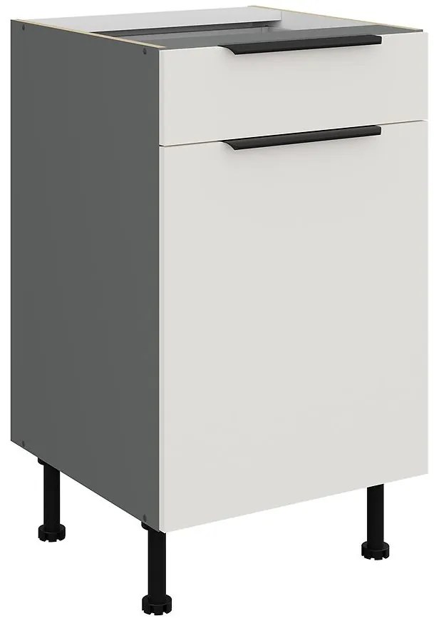 Kuchynská skrinka Aria-Wh/Ant Anti Fingerprint 50d 1f 1s Bb