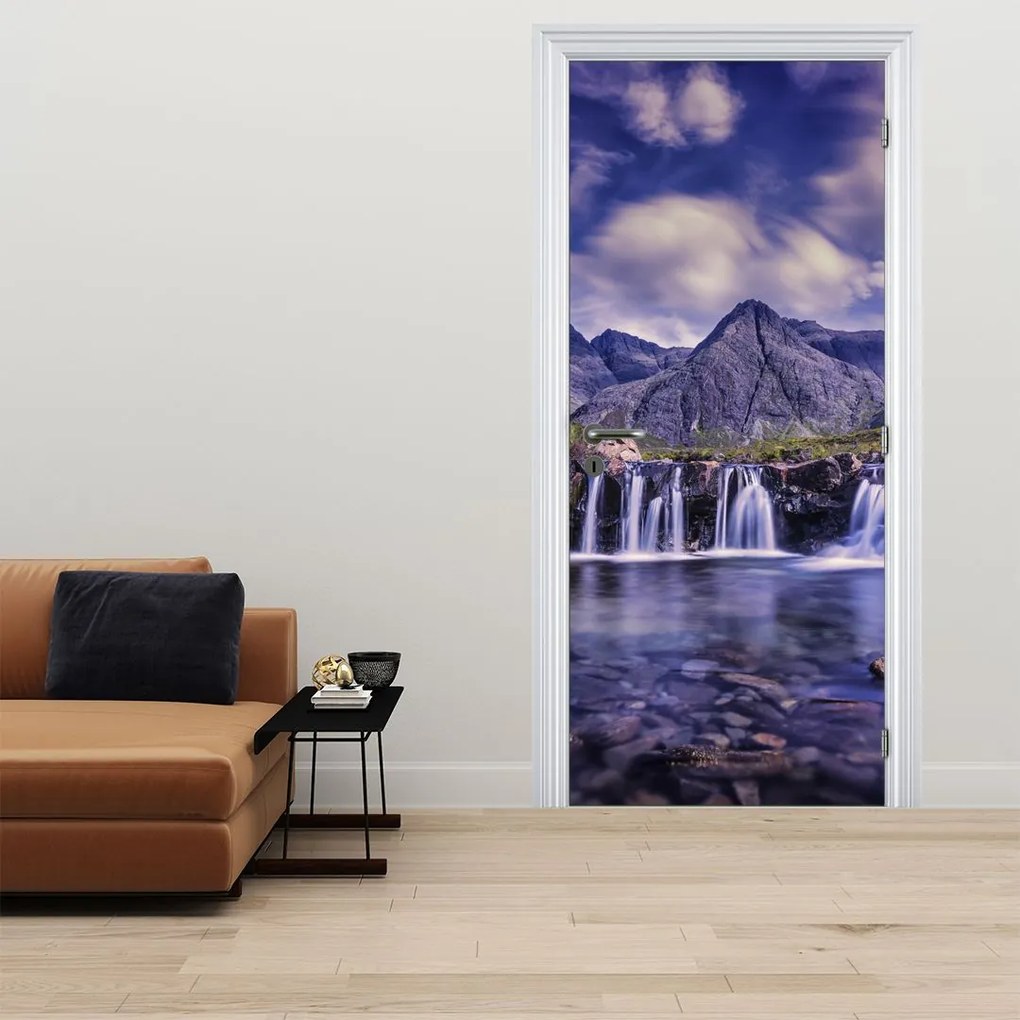Fototapeta na dvere - Vodopád (95x205cm)