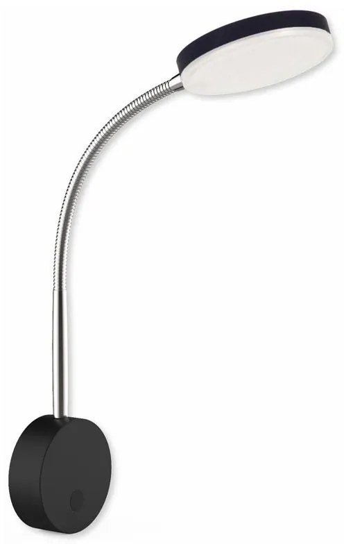 TOP LIGHT Svetlo nástenné Lucy A C, Čierna