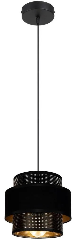 Luster na lanku NESS 1xE27/60W/230V čierna