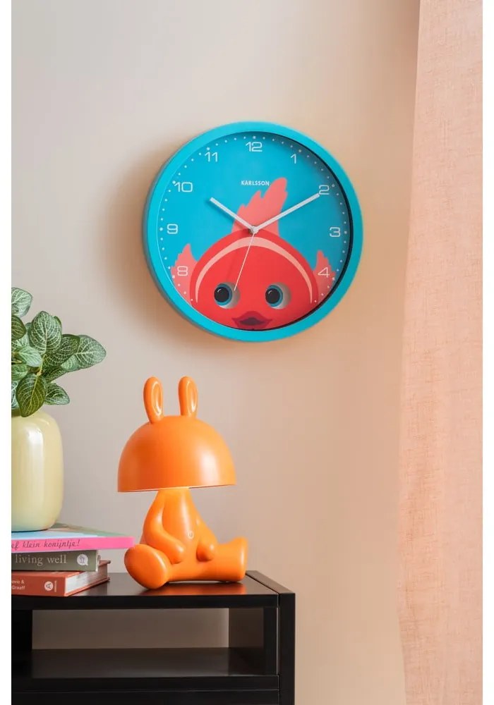 Detské hodiny ø 31 cm Peekaboo Goldfish – Karlsson