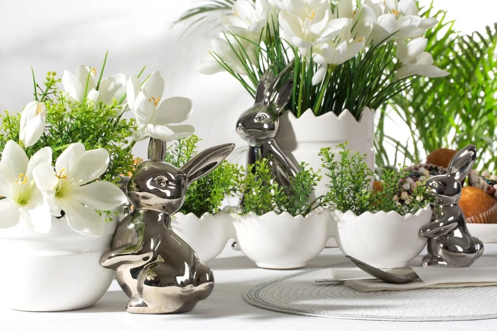 VEĽKONOČNÁ KERAMICKÁ MISA EASTER10 19X22 CM VIACFAREBNÁ