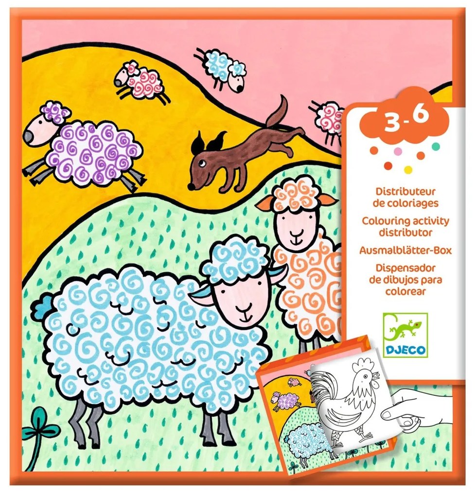 Maľovanky a hry v krabičke - Farma