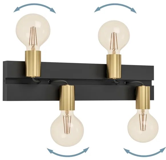 Eglo 900509 - Stropné svietidlo MACCHIONE 4xE27/10W/230V