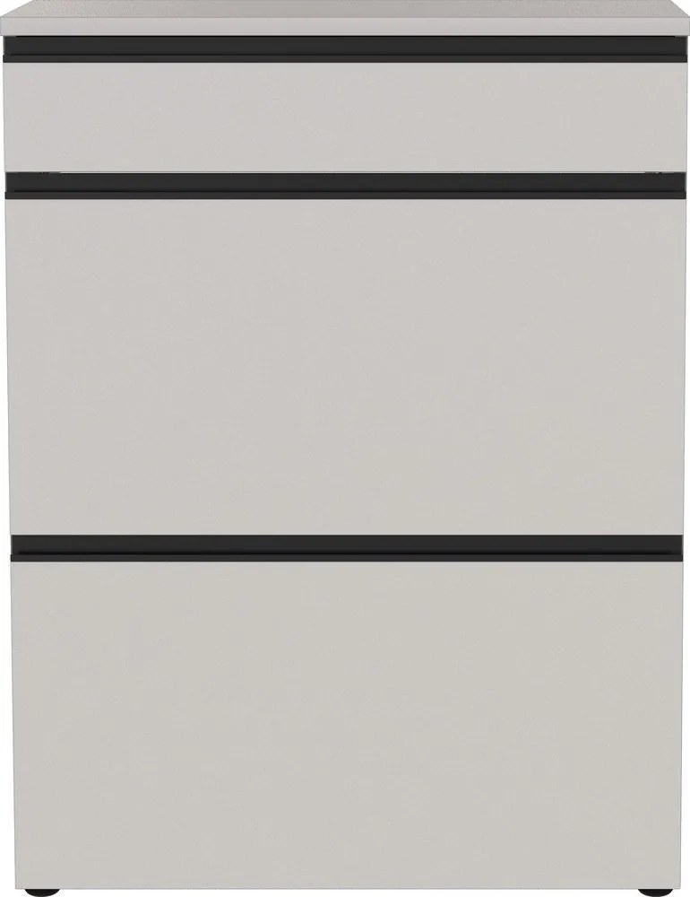 Krémová skrinka na topánky 80x107x29 cm Baldone – Germania