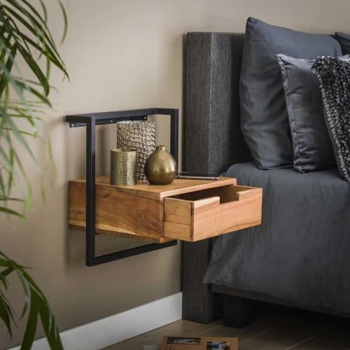 Nočný stolík 25-95 Air Drevo Acacia  - Komfort-nábytok
