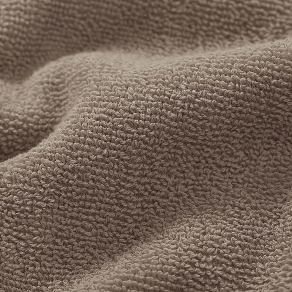 Goldea bavlnený froté uterák / osuška soft bez bordúry – sivohnedý 50 x 100 cm