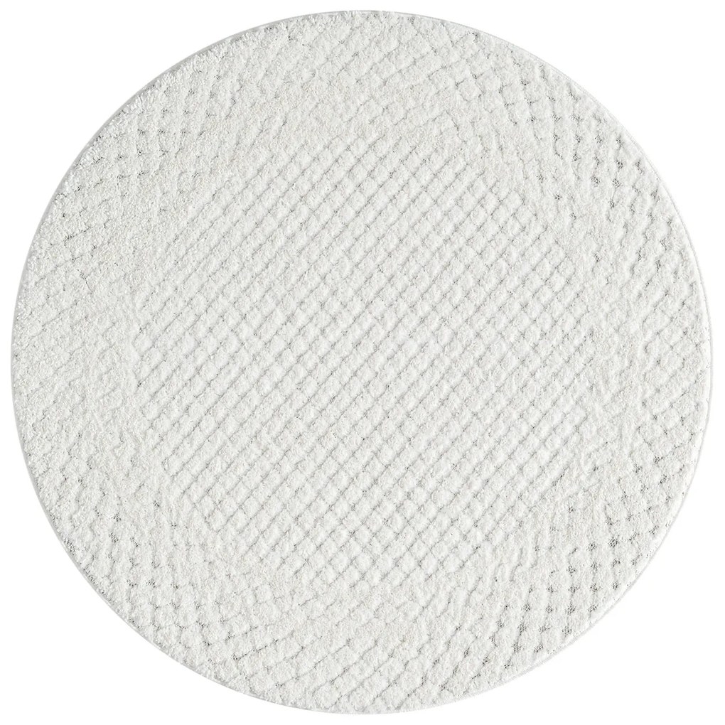 Dekorstudio Moderný okrúhly koberec FOCUS 627 krémový Priemer koberca: 120cm