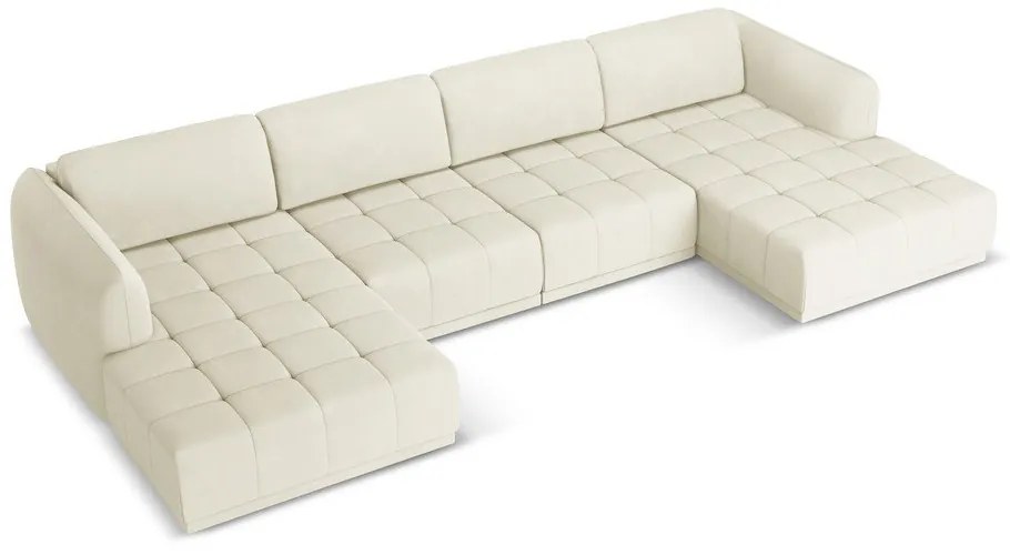 Biela rohová pohovka Hoku – Makamii