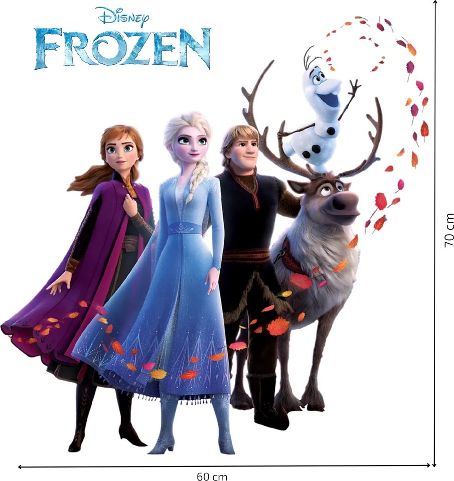 Frozen 2 - nálepka na stenu
