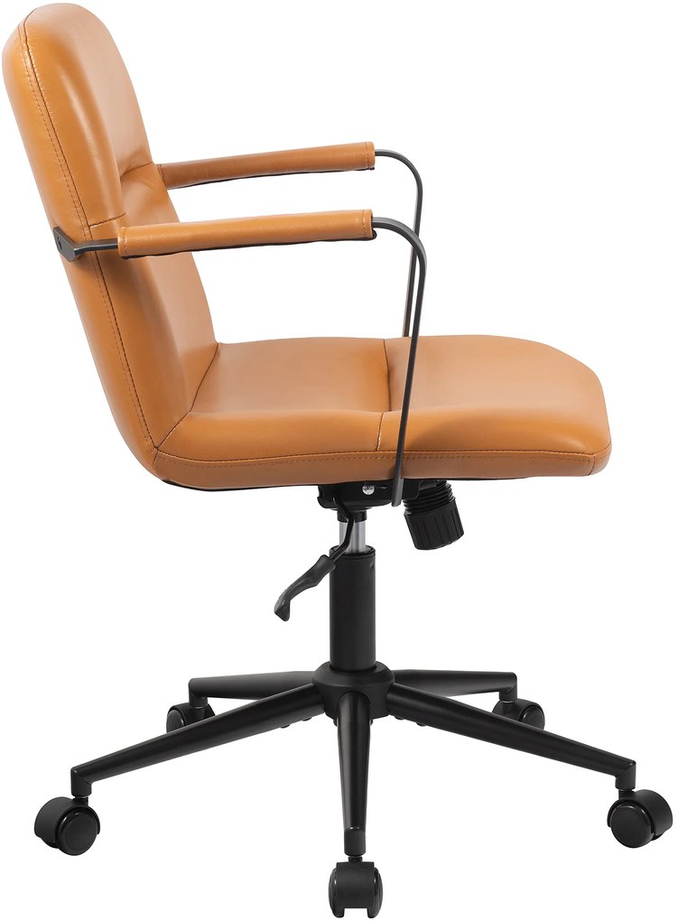 Kancelárska stolička Hilda pravá koža - hnedá