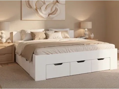 Posteľ Astral 180x200 cm, biela%