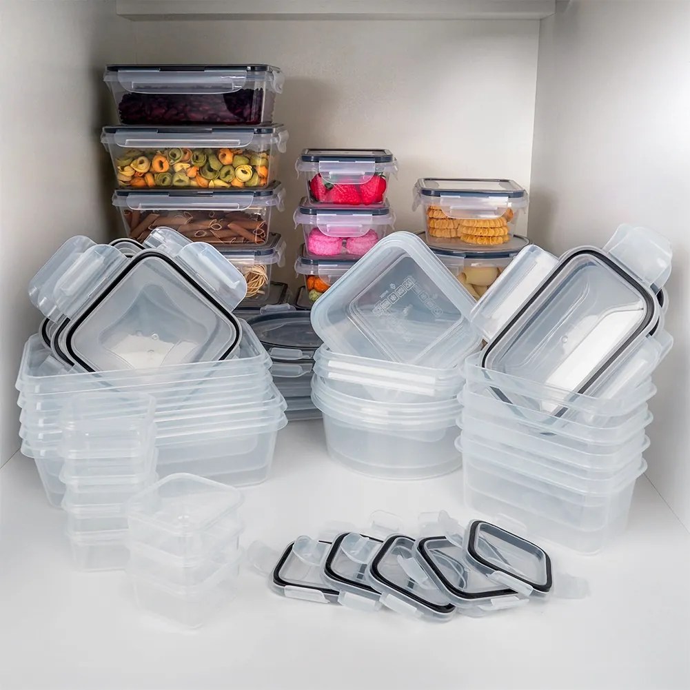 VILDE Sada 24 kuchynských tesniacich dóz, krabičky na jedlo LOCK&LOCK