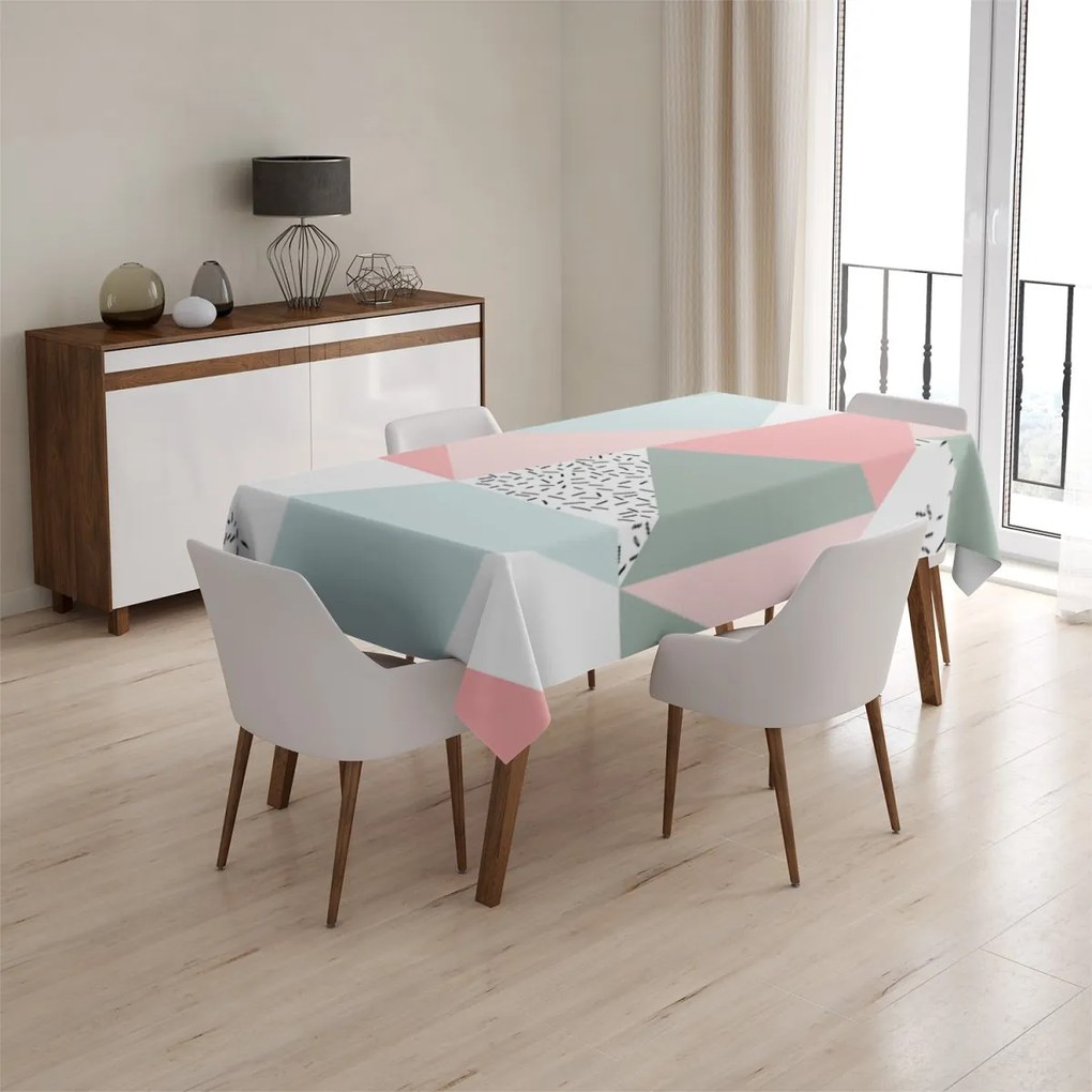 Sablio Obrus Obrazce v nežných farbách - 90x90 cm
