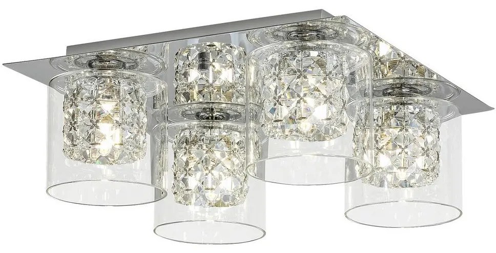 Rabalux 3115 - Krištáľové stropné svietidlo DUCHESS 4xG9/40W/230V
