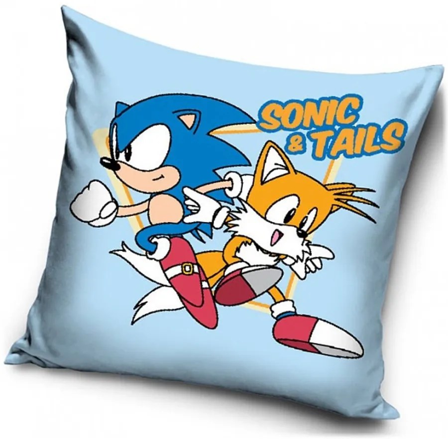 Dekoračný vankúš Sonic &amp; Tails - 40 x 40 cm