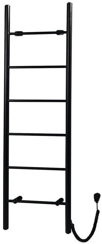 Sapho Sapho, KARBO Elektrický sušiak uterákov, okrúhly, 500x1600mm, 120 W, čierna, KB905