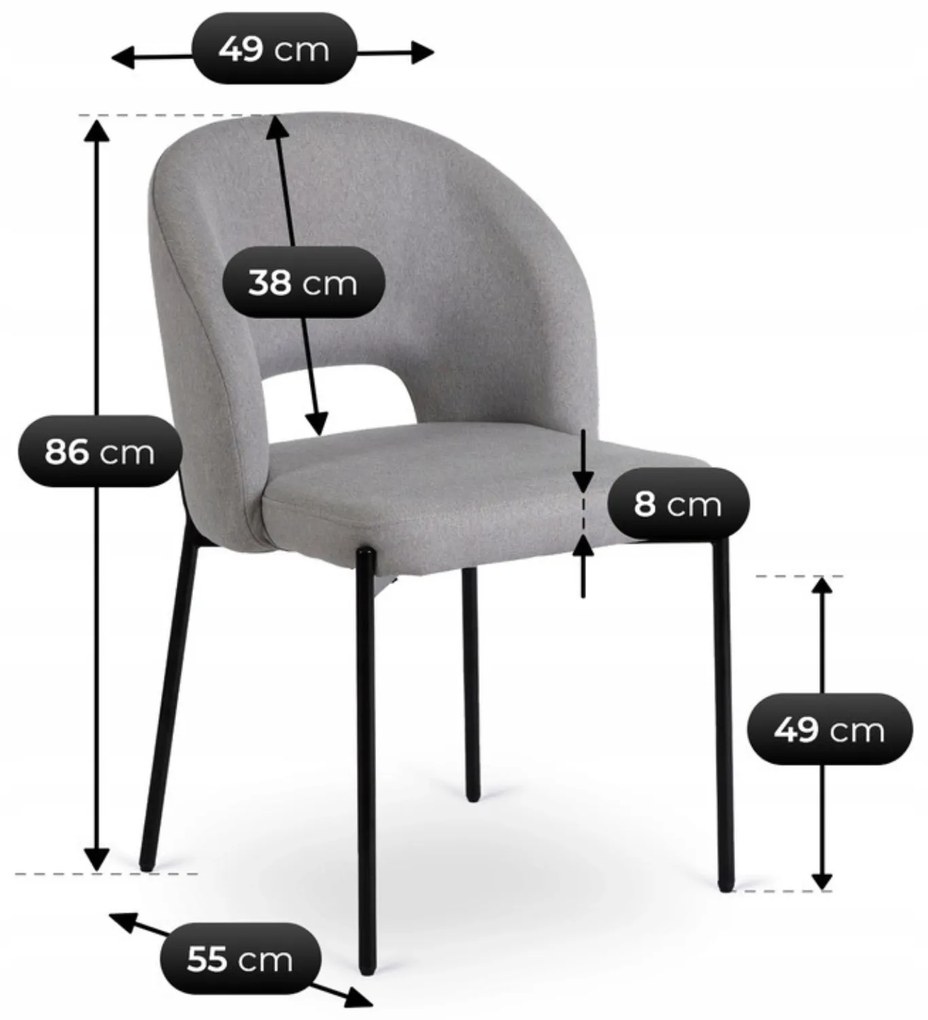 PROXIMA.store - Čalúnená glamour stolička BROS FARBA: béžová