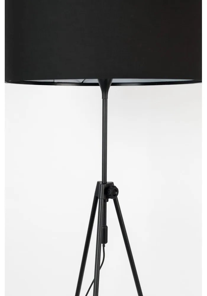 Čierna stojacia lampa Zuiver Lesley