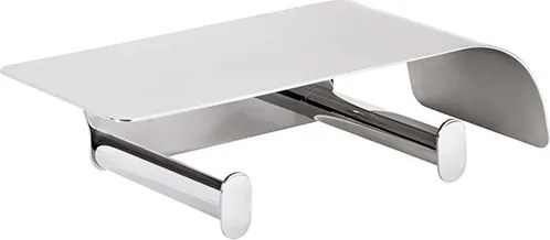 Bemeta Design ORGANIC: Držiak toaletného papiera, dvojitý, s poličkou, nerez - 157112161