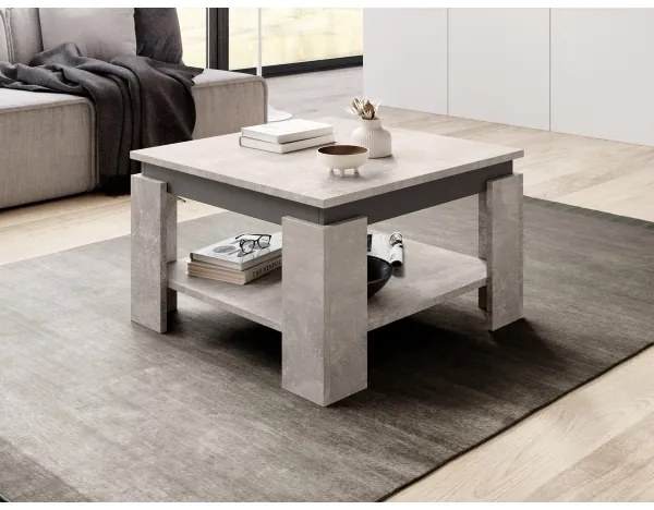 Konferenčný stolík OLAF, betónová šedá/antracit