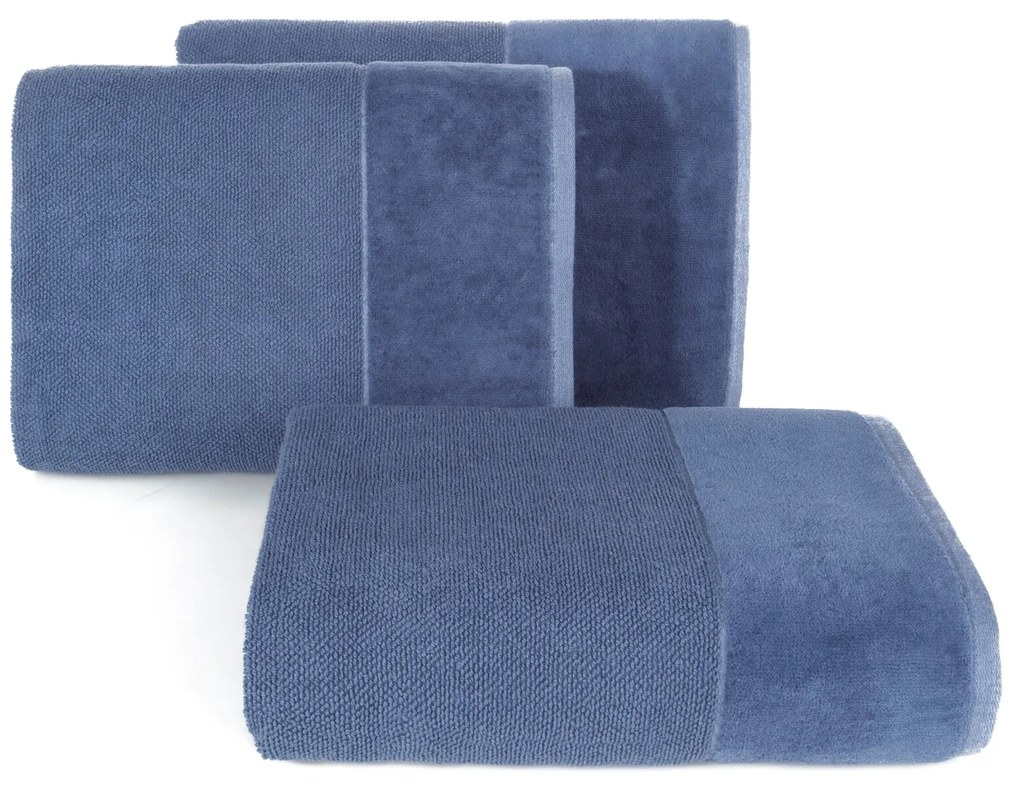 BAVLNENÝ UTERÁK LUCY7 70X140 CM MODRÁ