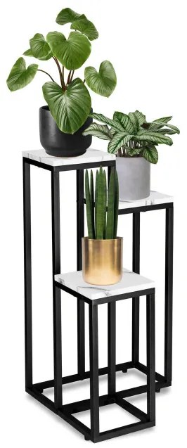 Stojan na kvety MUNIR biely mramor