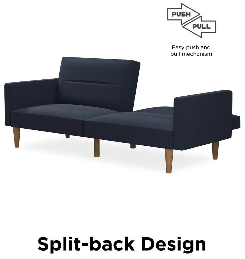 Tmavomodrá rozkladacia pohovka Støraa Mainstays