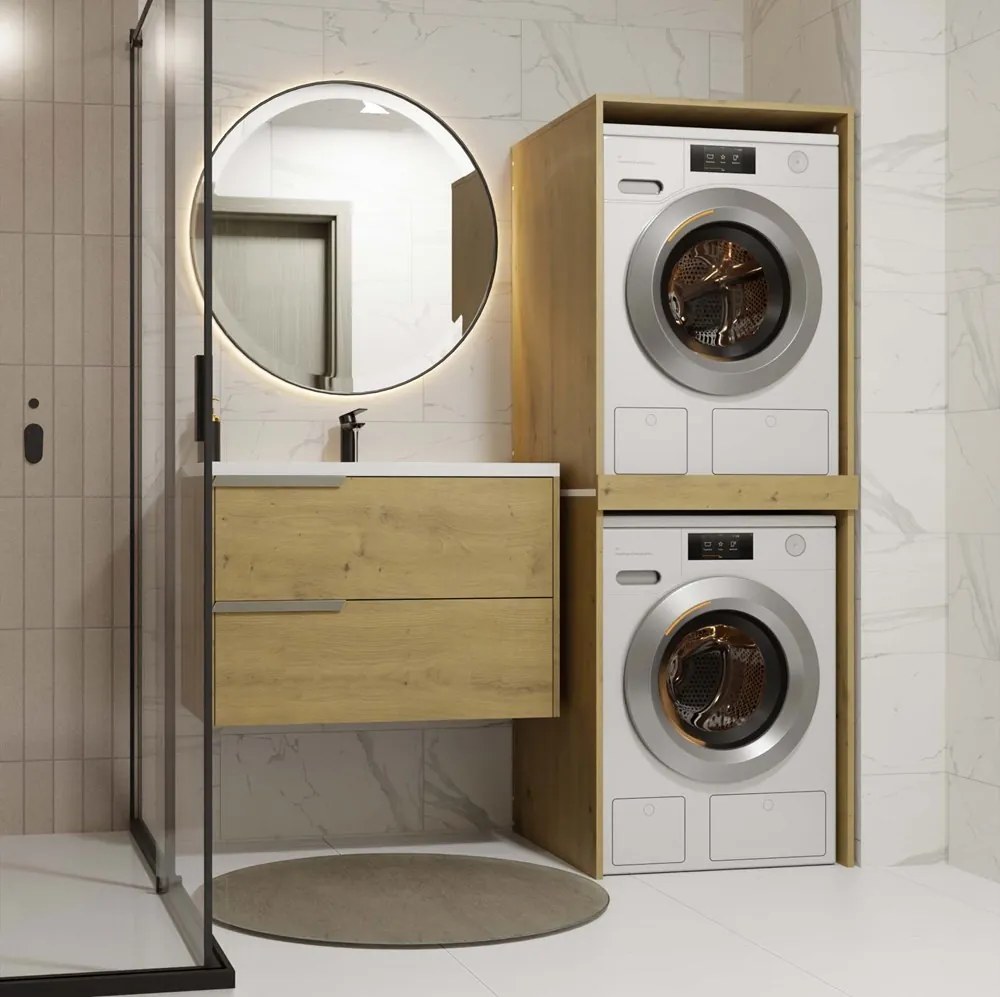 Stojan na pračku a sušičku POLA dub artisan